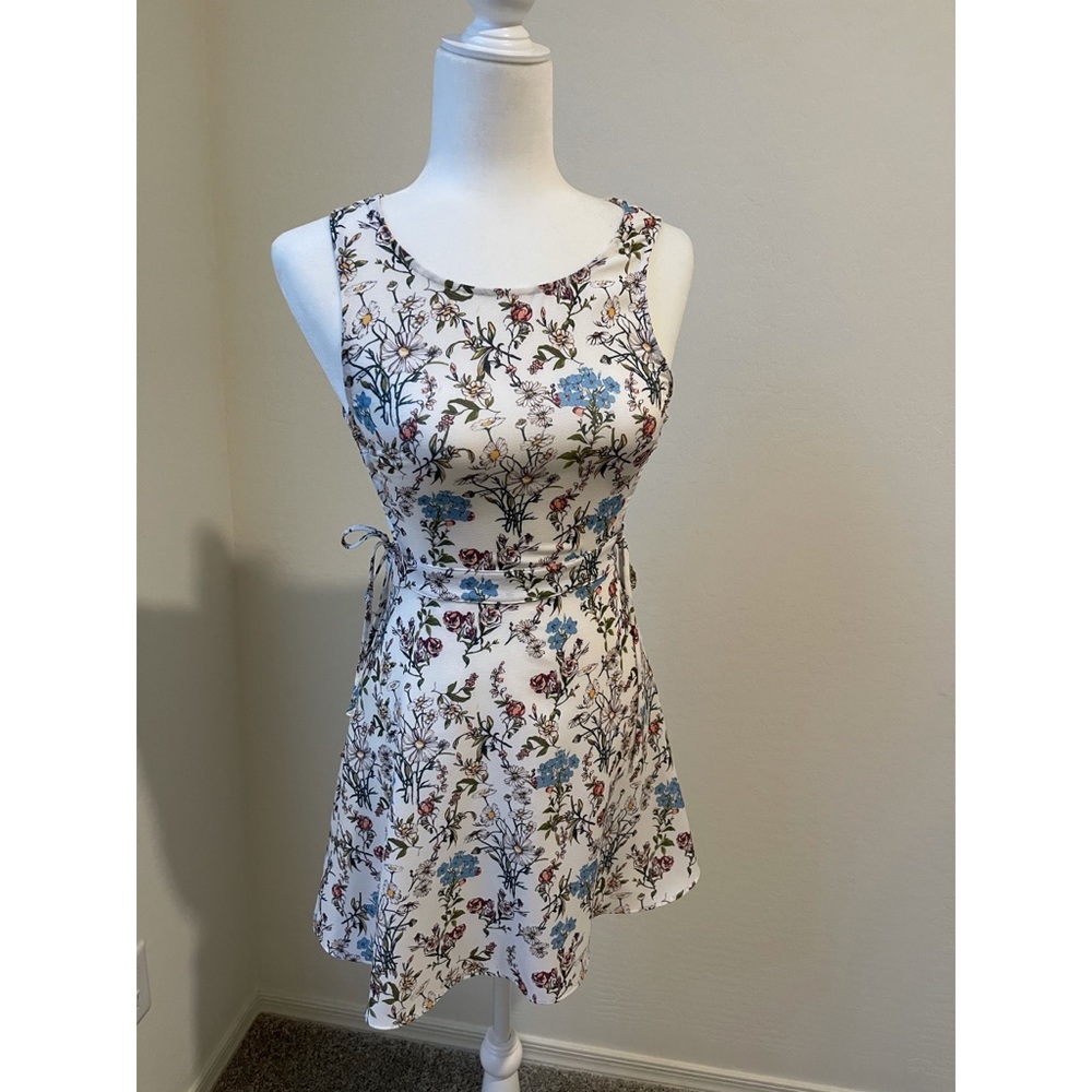 H&M Mini White Floral Dress
